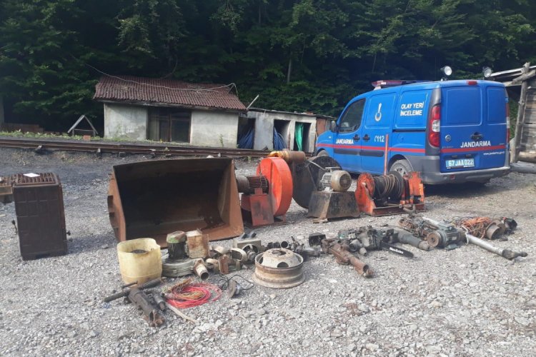 Maden ocağından hırsızlık yapan zanlılar yakalandı