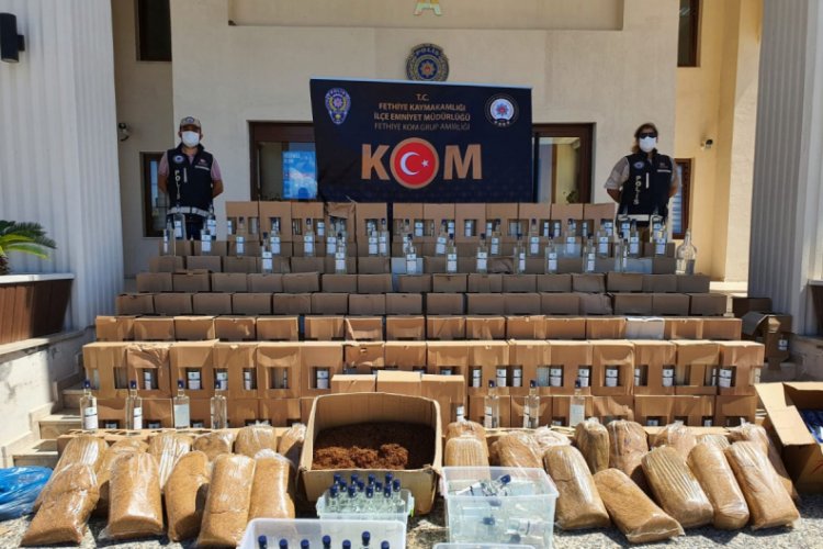 Fethiye'de ka&ccedil;ak i&ccedil;ki operasyonu