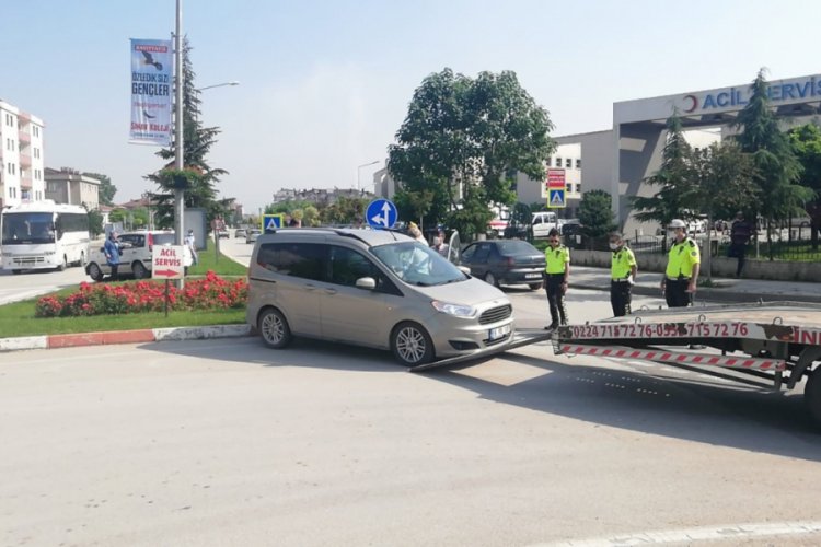 Bursa'daki kazadan yara almadan kurtuldular