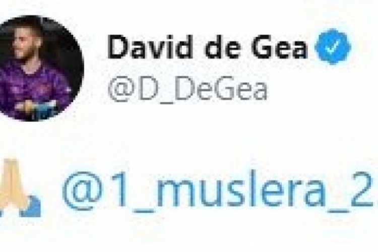 David de Gea'dan Muslera'ya ge&ccedil;miş olsun mesajı