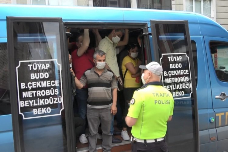 17 kişilik minib&uuml;sten 35 yolcu &ccedil;ıktı