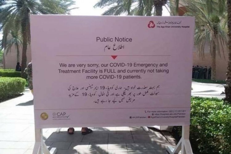 Pakistan'da hastanelerin kapasitesi doluyor