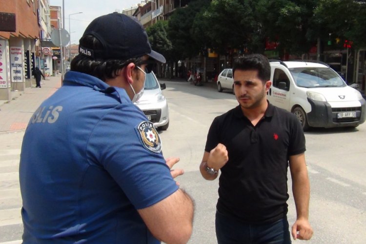 Bursa'da polis maske denetimine başladı! 392 lira cezası var