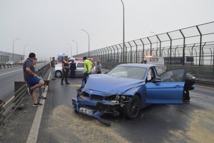 Hali&ccedil;'te sis kazaya neden oldu: 1 yaralı