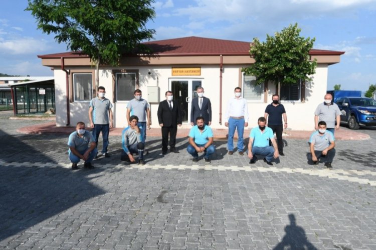 Bursa İneg&ouml;l Belediye Başkanı Taban'dan personele &ouml;vg&uuml;
