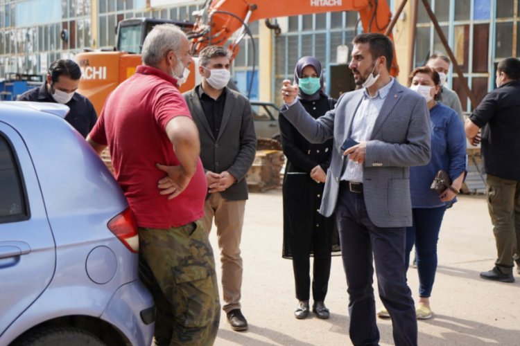Bursa Kestel Belediye Başkanı Tanır sanayi esnafını ziyaret etti