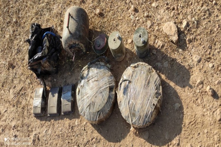 Ak&ccedil;akale'de 68 kilo patlayıcı bulundu