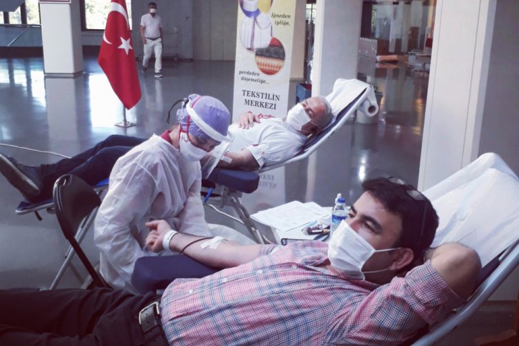 Bursa Uluslararası Tekstil ve Ticaret Merkezi &uuml;yelerinden kan bağışı