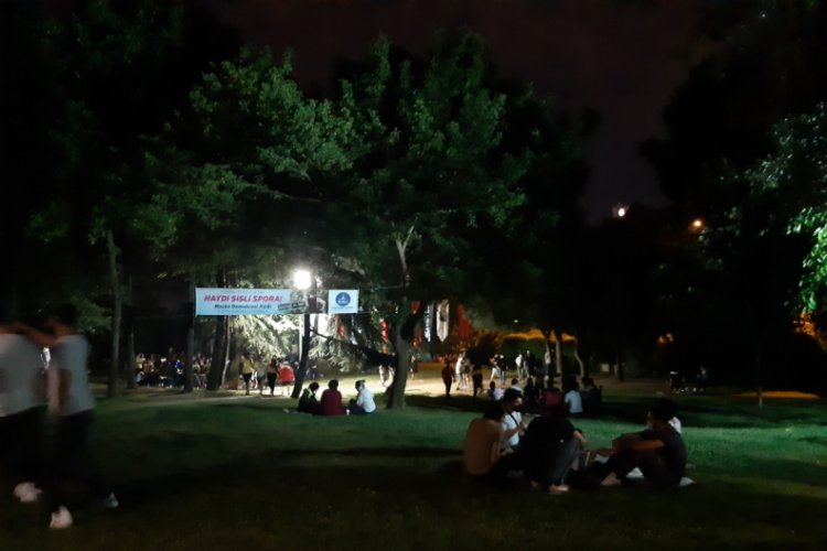 Maçka Parkı'nda dikkat çeken yoğunluk 