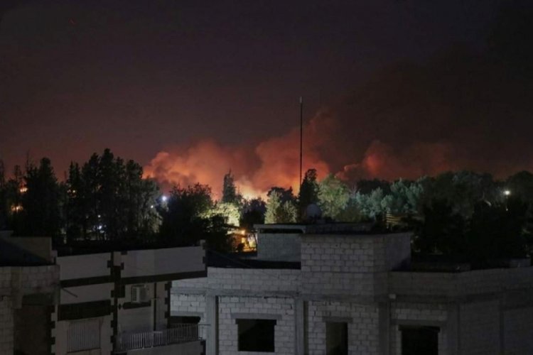 Ter&ouml;r &ouml;rg&uuml;t&uuml; PKK/YPG'ye ait silah deposunda patlama