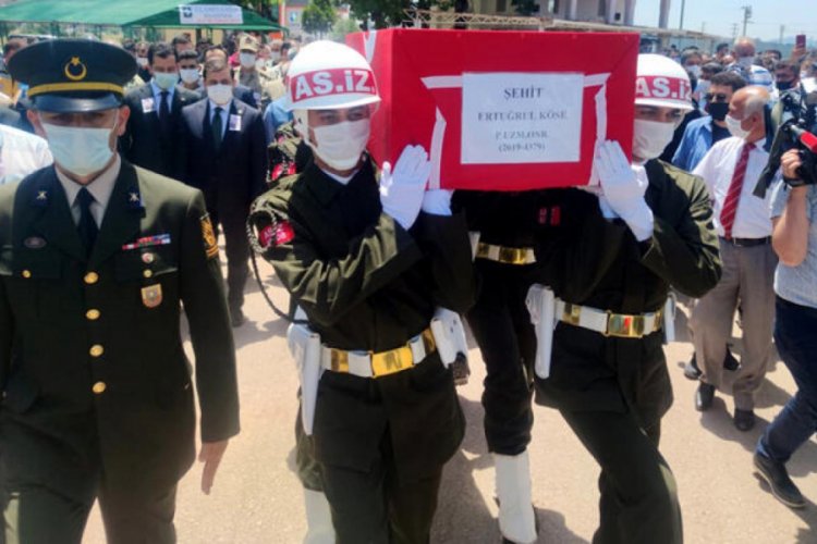 Şehit Piyade Uzman Onbaşı K&ouml;se, son yolculuğuna uğurlandı