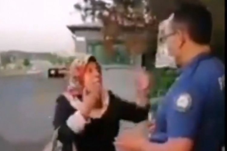 Polisi maske uyarısı yaptığına pişman eden kadın sosyal medyada g&uuml;ndem oldu