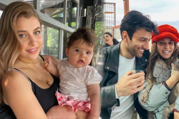 Gamze Er&ccedil;el kızını paylaştı: Aynı babası oldu