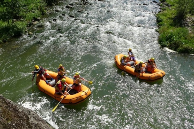 Ordu'da rafting i&ccedil;in deneme turu atıldı
