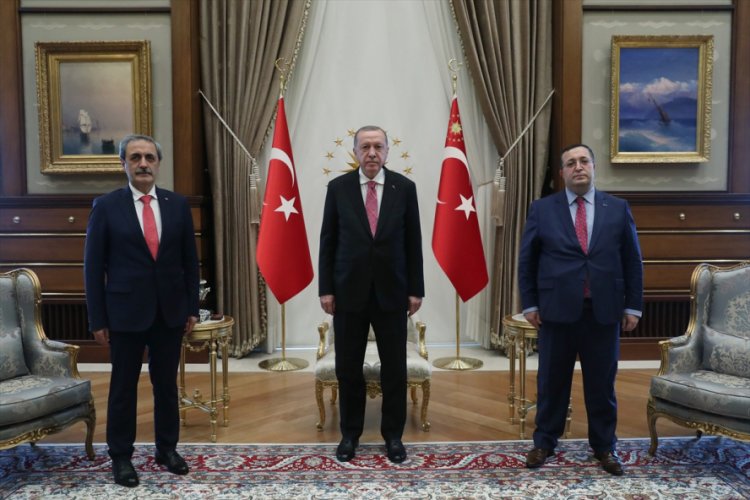 Cumhurbaşkanı Erdoğan'ın kabul&uuml;