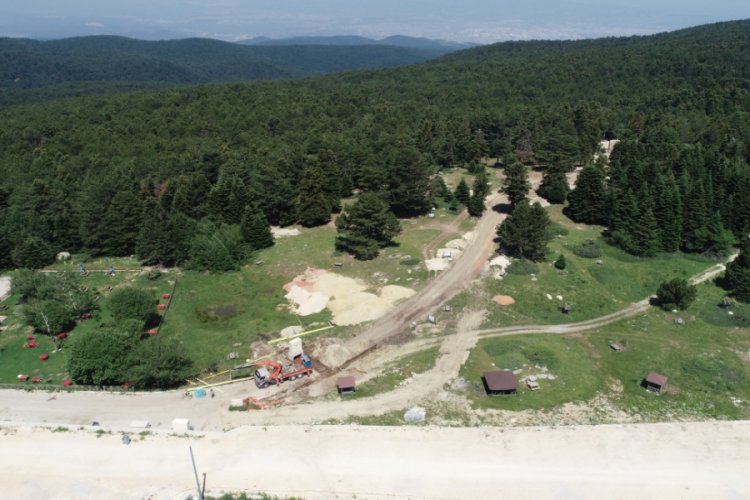 Bursa Uludağ'da altyapı çalışması için kesilen 1500 ağaç tartışmaya neden oldu
