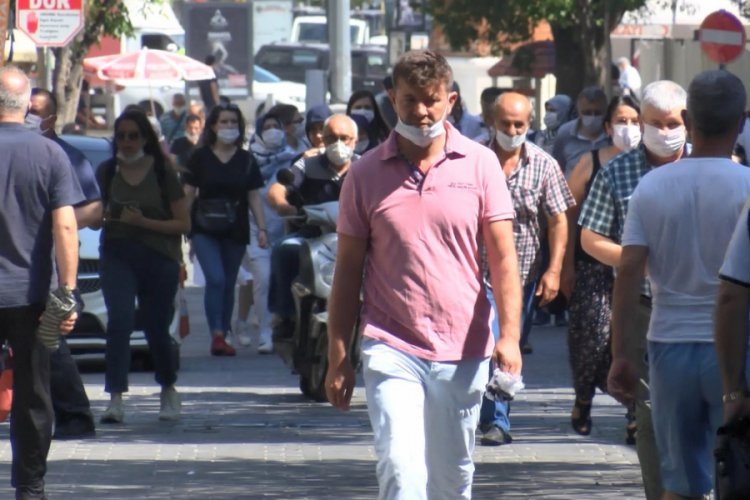 Bursa'da maske kuralına riayet edilmiyor