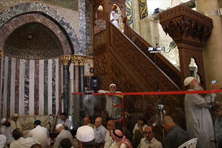Mescid-i Aksa minberinden İsrail'in 'ilhak' planına tepki