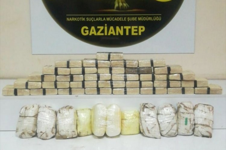 Gaziantep'te 15 kilo 400 gram eroin ele ge&ccedil;irildi