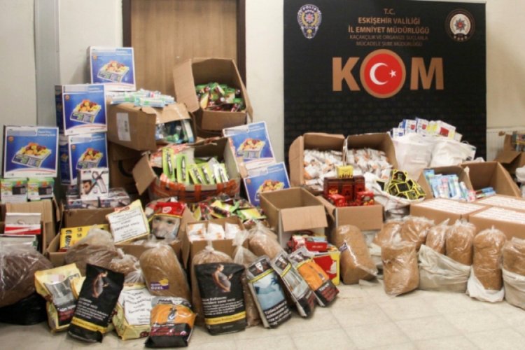 Eskişehir'de dev ka&ccedil;ak&ccedil;ılık operasyonu