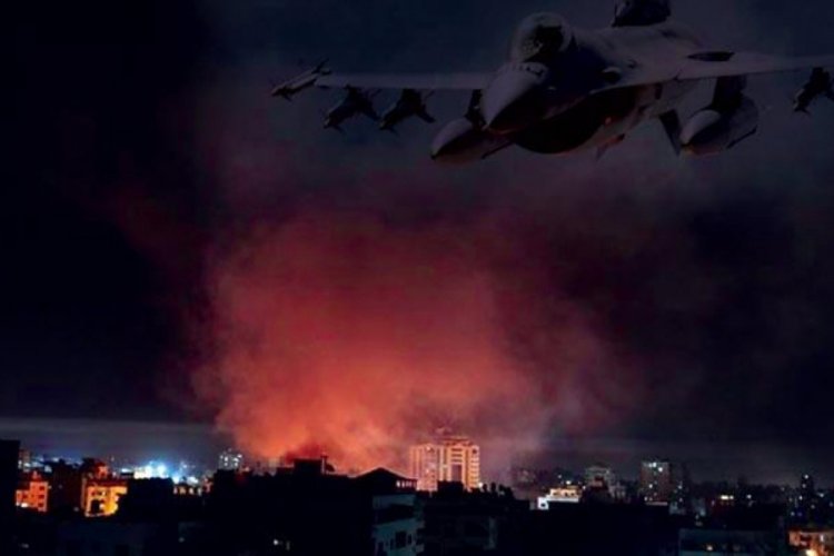 İsrail Gazze'ye hava saldırısı d&uuml;zenledi