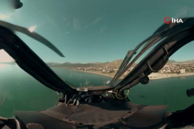 Atak helikopterinin kokpitinden ger&ccedil;ek operasyon g&ouml;r&uuml;nt&uuml;leri