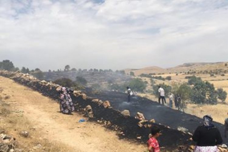 40 d&ouml;n&uuml;m alanda anız yangını