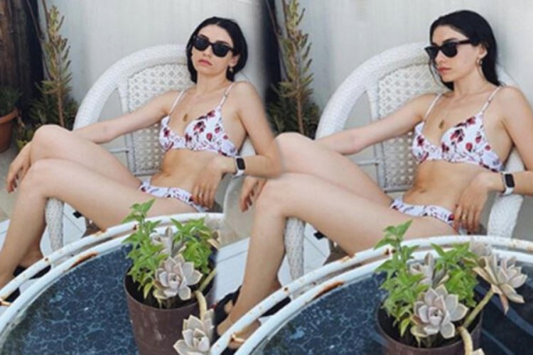 Hazar Erg&uuml;&ccedil;l&uuml;, tatil sezonunu a&ccedil;tı