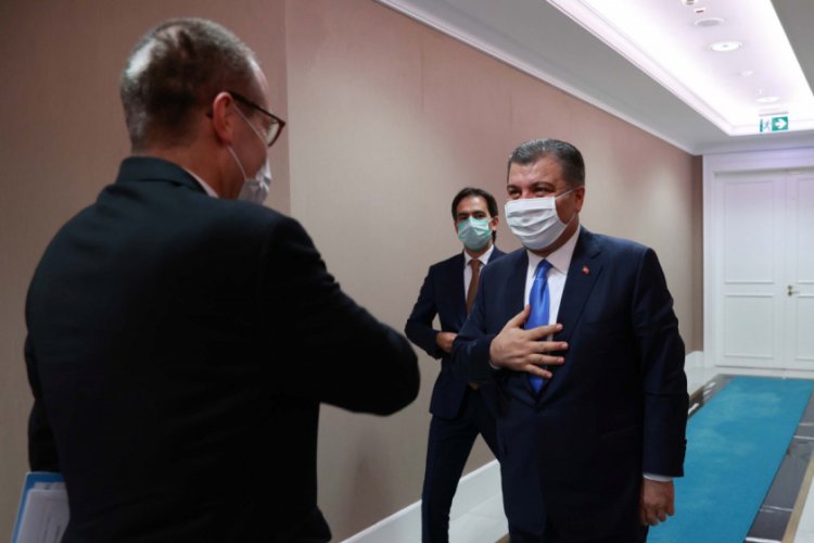Bakan Koca, DS&Ouml; Direkt&ouml;r&uuml; Kluge ile bir araya geldi