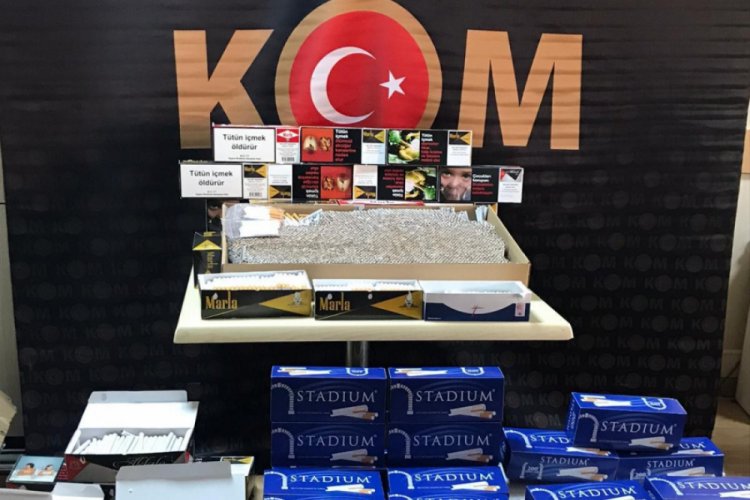 Binlerce adet bandrols&uuml;z makaron ele ge&ccedil;irildi