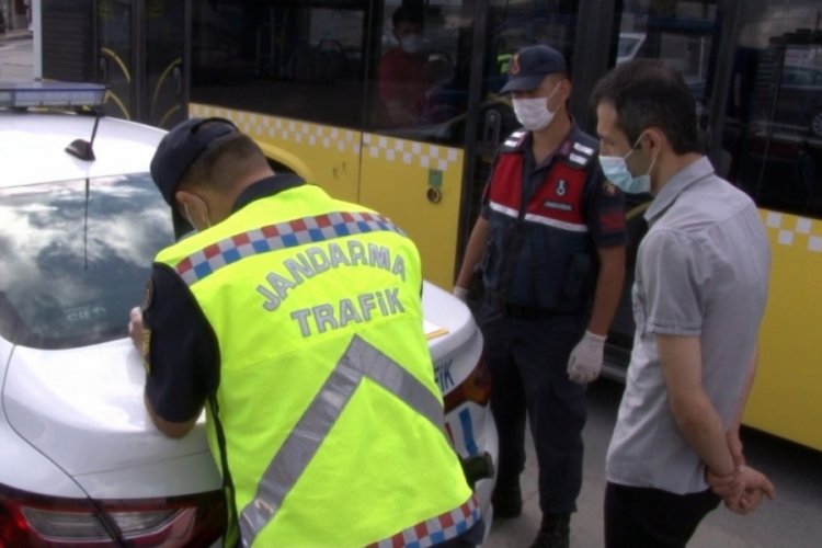 Maskeyi uygun şekilde takmayı reddeden vatandaş ceza yedi