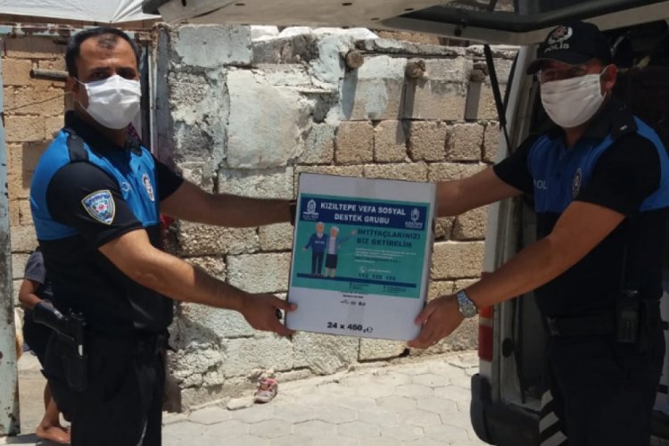 Mardin polisinden ihtiya&ccedil; sahibi ailelere yardım