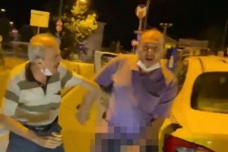 İstanbul'un g&ouml;beğinde cinsel organını g&ouml;steren taksici serbest