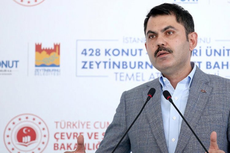 Bakan Kurum, temel atma t&ouml;renine katıldı