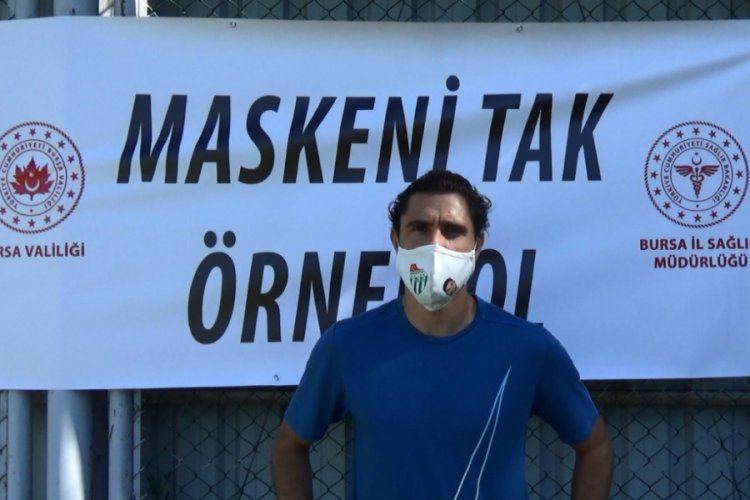 Bursaspor'dan 'Maskeni Tak, &Ouml;rnek Ol' kampanyasına destek!