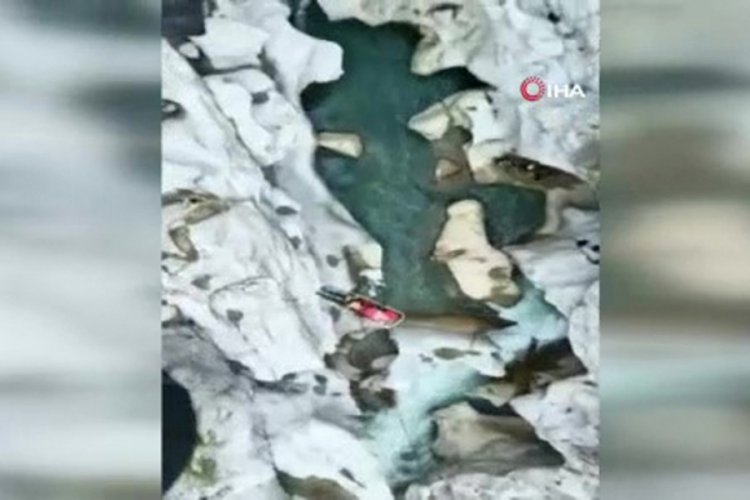 Hava Kuvvetleri helikopteriyle b&ouml;yle kurtarıldı