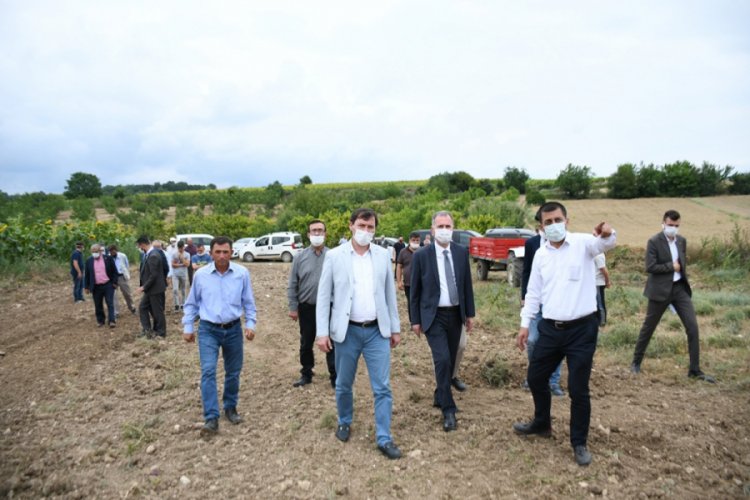 Bursa İneg&ouml;l'de tarıma yatırım s&uuml;r&uuml;yor