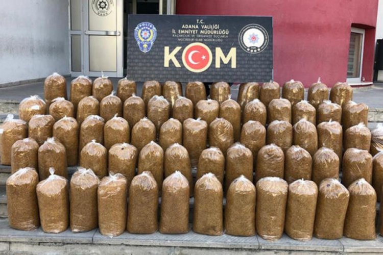 320 kilo kıyılmış t&uuml;t&uuml;n ele ge&ccedil;irildi