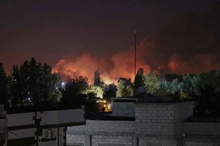 Haseke'de ter&ouml;r &ouml;rg&uuml;t&uuml; PKK/YPG'ye ait silah deposunda art arda patlama