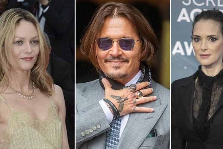 Winona Ryder ve Vanessa Paradis'ten Johnny Depp'e destek