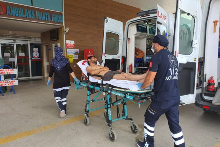 Bursa'da 4 metreden atladığı g&ouml;lette kafasını kayaya &ccedil;arptı