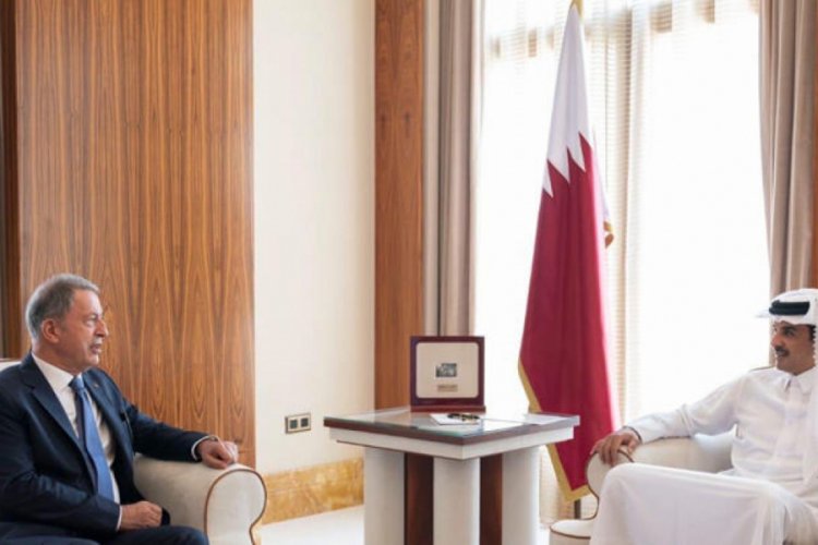 Bakan Akar, Al Thani ile g&ouml;r&uuml;şt&uuml;