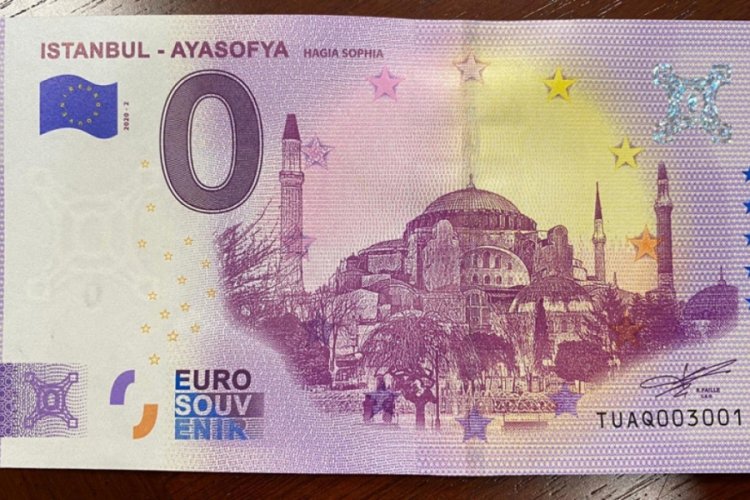 Ayasofya Camii, hatıra ama&ccedil;lı Euro'da