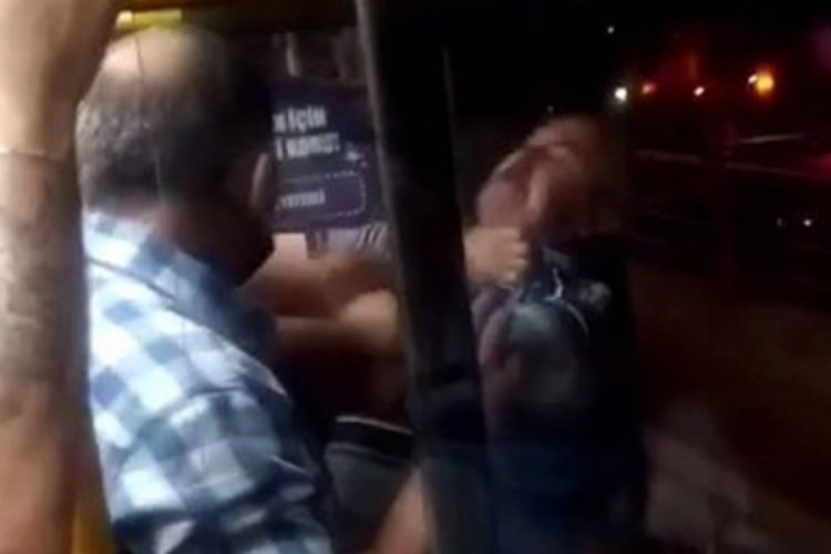 Otob&uuml;ste 'yer vermeme' kavgası