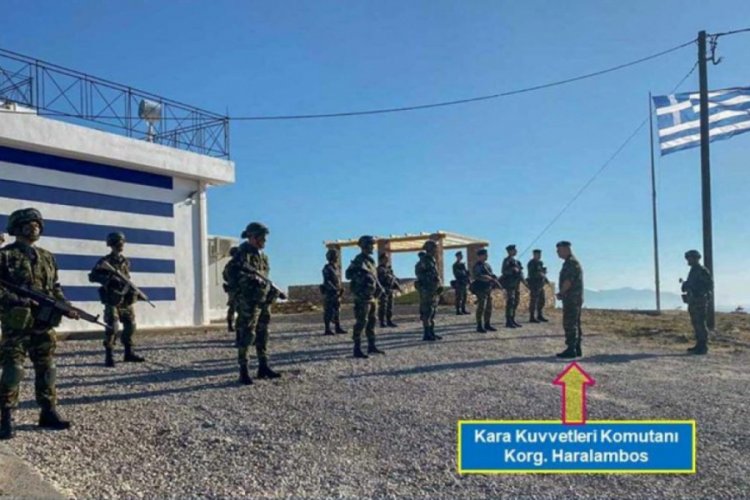 Yunan komutan Eşek Adası'na &ccedil;ıktı