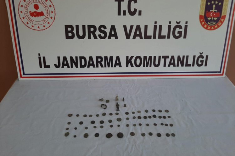 Bursa'da tarihi eser operasyonunda 2 ş&uuml;pheli g&ouml;zaltında