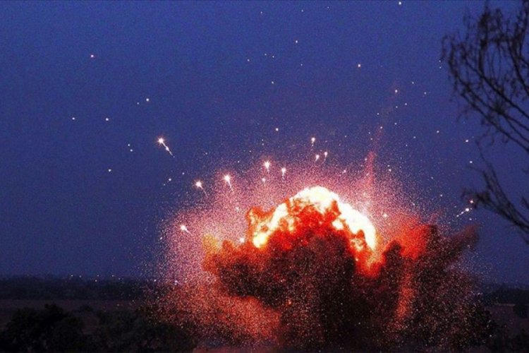 Trablus'un g&uuml;neyinde mayın patlaması sonucu biri &ccedil;ocuk 2 kişi yaralandı