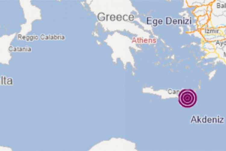 Akdeniz'de deprem!