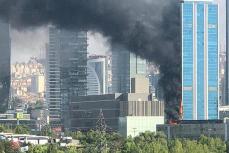 Ankara'da iş merkezinde yangın