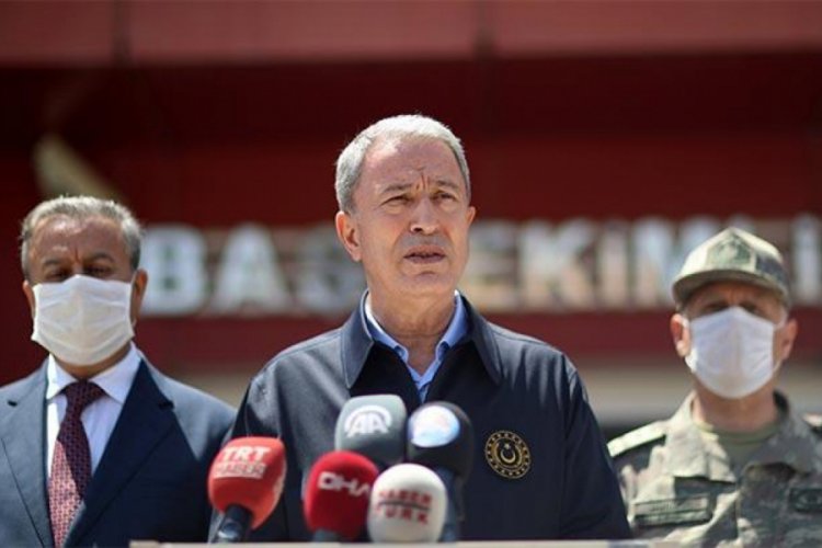 Bakan Akar'dan şehit olan askerler i&ccedil;in başsağlığı mesajı